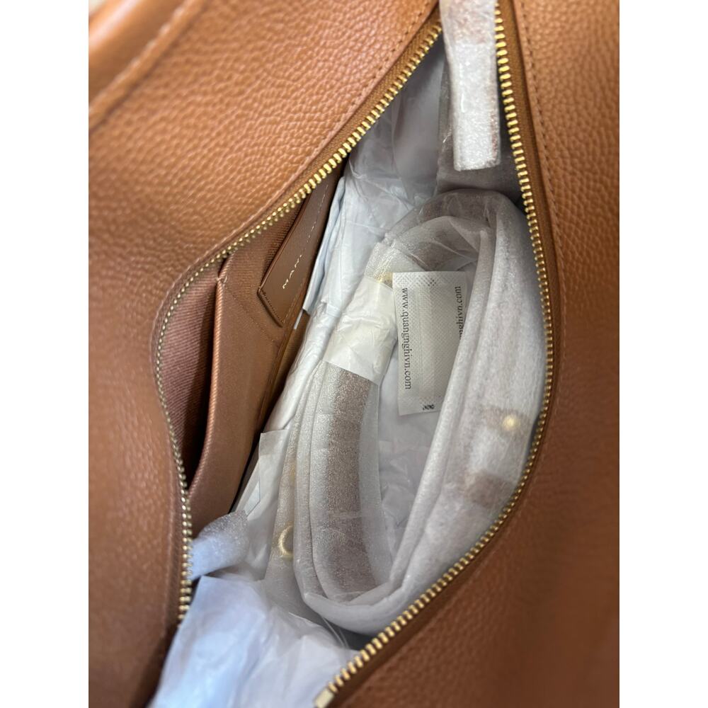 NWT Marc Jacobs The Tote Bag Brown Pebbled Leather Tote Purse #72892 - Picture 7 of 9